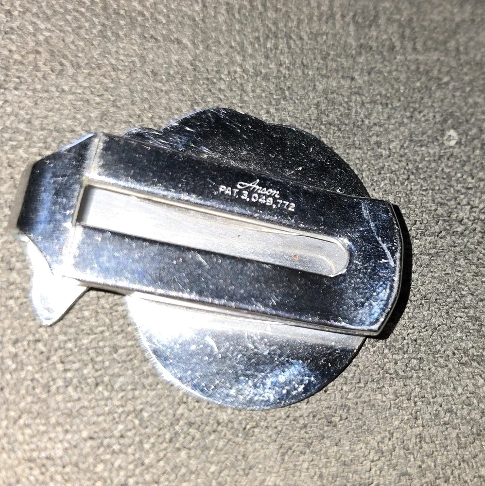 Anson Silver plated Money bag money clip.